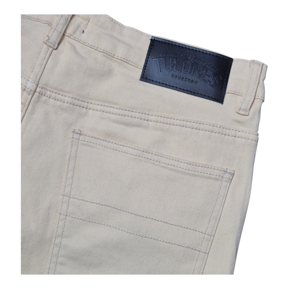Tulones Men's 36 Stacked Flare Jeans Garment‎ Dyed Yellow Streetwear NWT